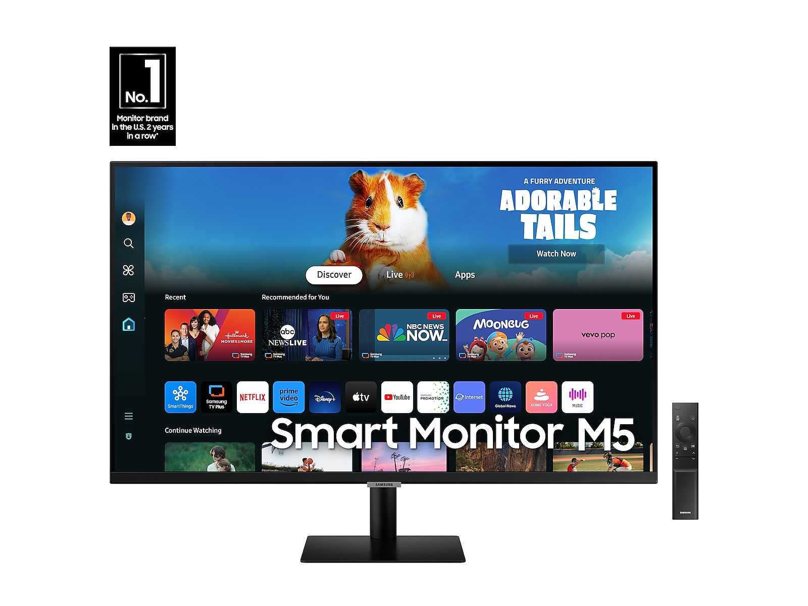 27" Smart Monitor M5 (M50D) FHD with Streaming TV and Speakers(LS27DM500ENXGO)