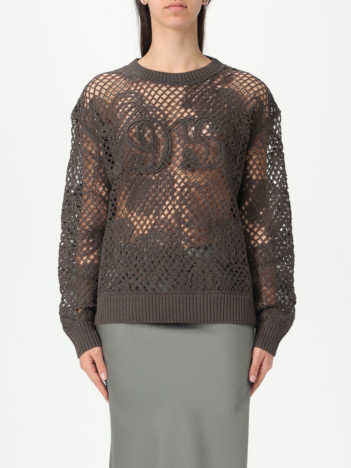 Sweater MAX MARA Woman color Brown