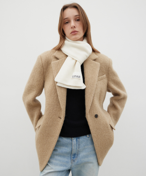 Snug Wool Knit Muffler