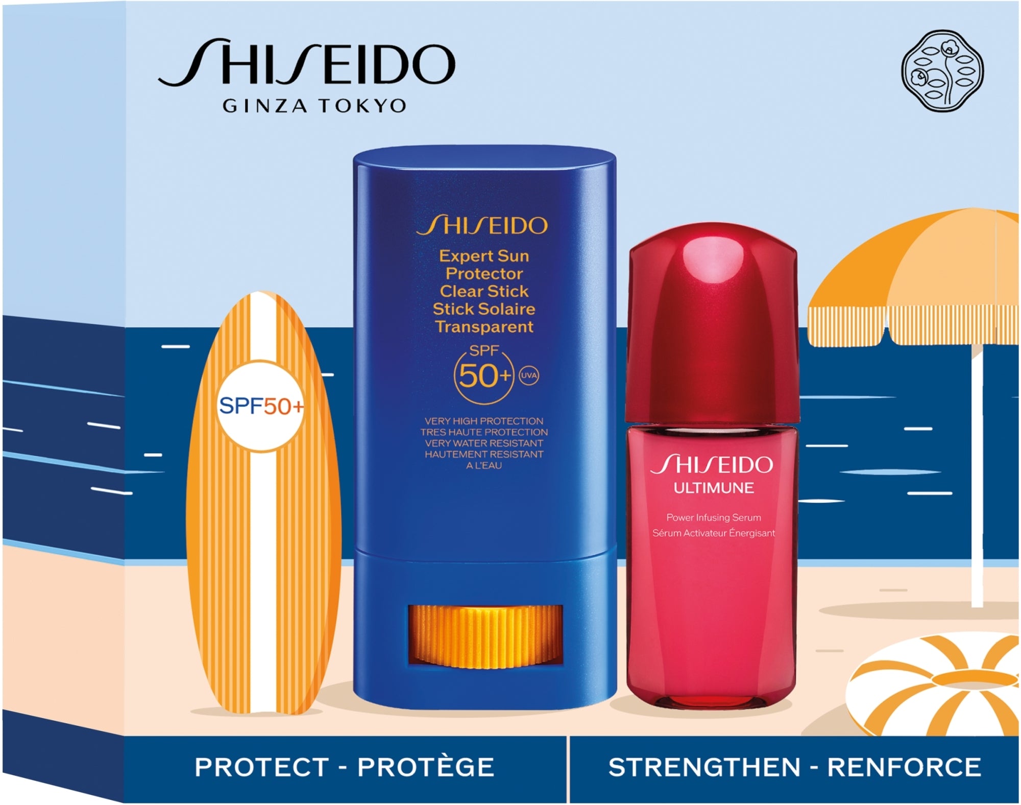 Set Shiseido Expert Sun Protector Clear Stick Set stick/20g + ser