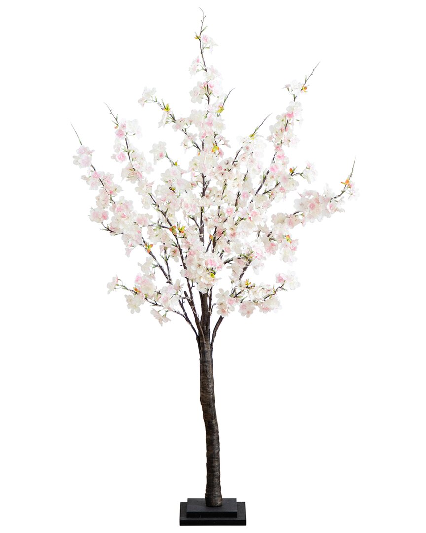 4ft Lighted Artificial Cherry Blossom Tree with 210 Warm White  LED Lights