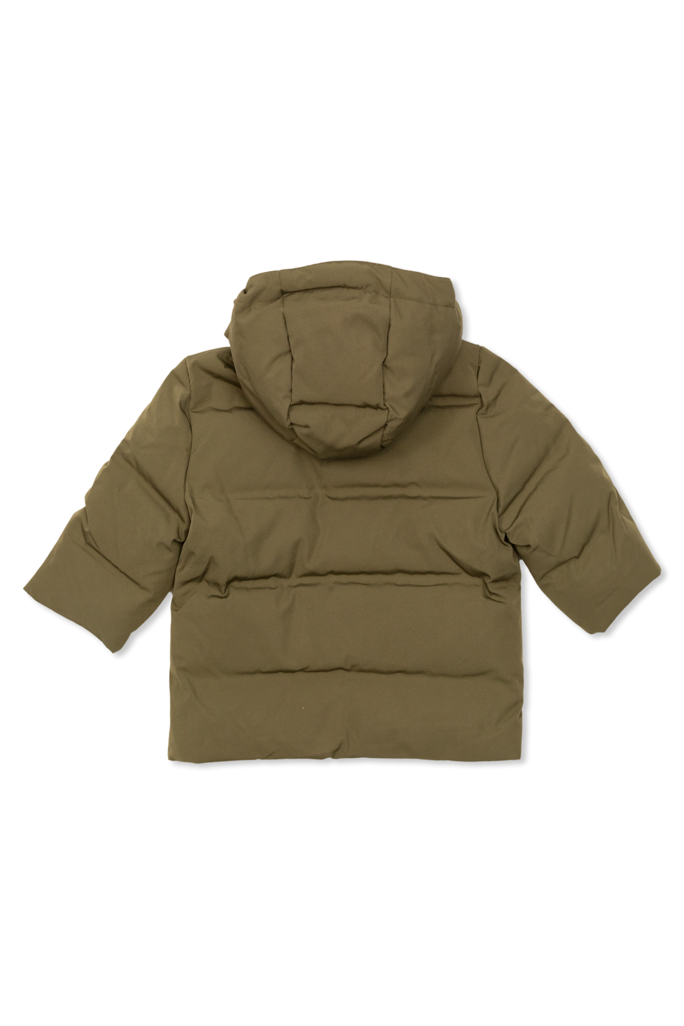 Down Jacket With Detachable Hood, Unisex, Green