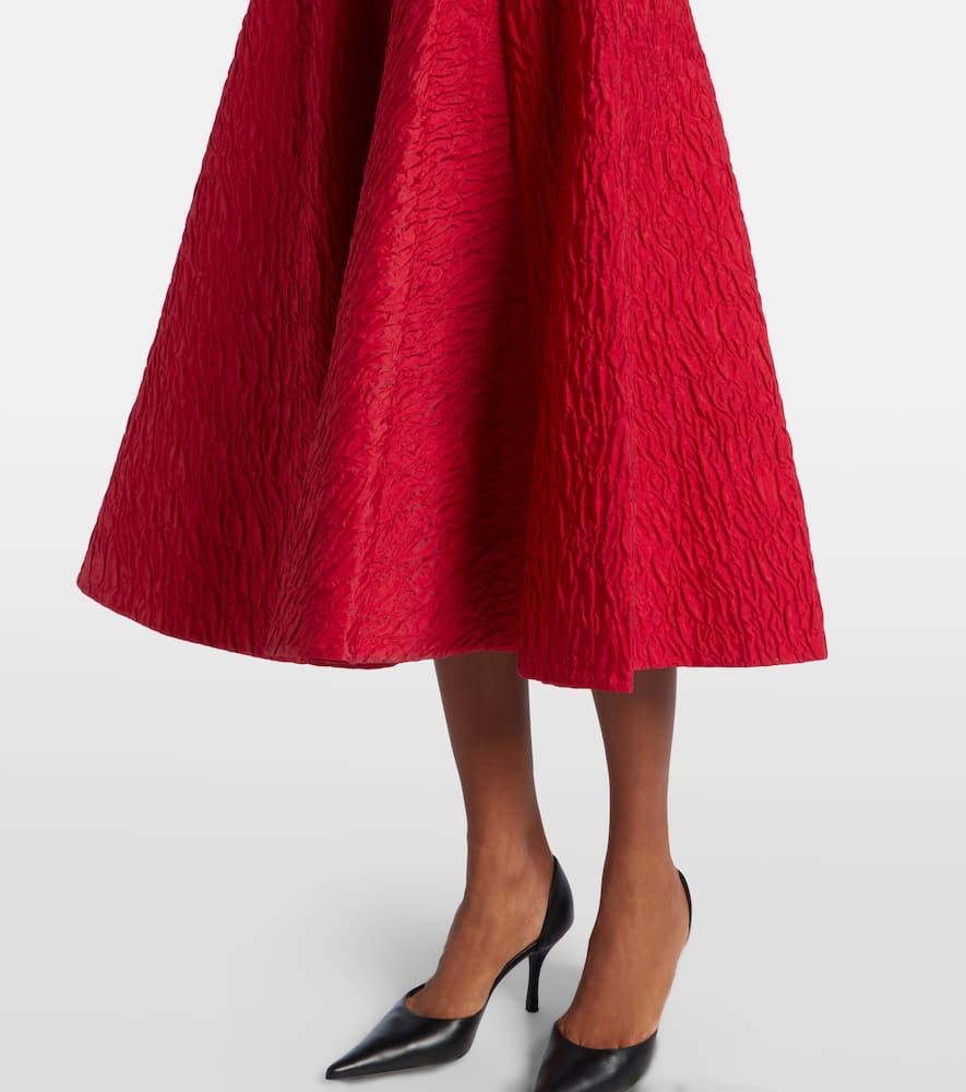 Tera cloqué midi dress