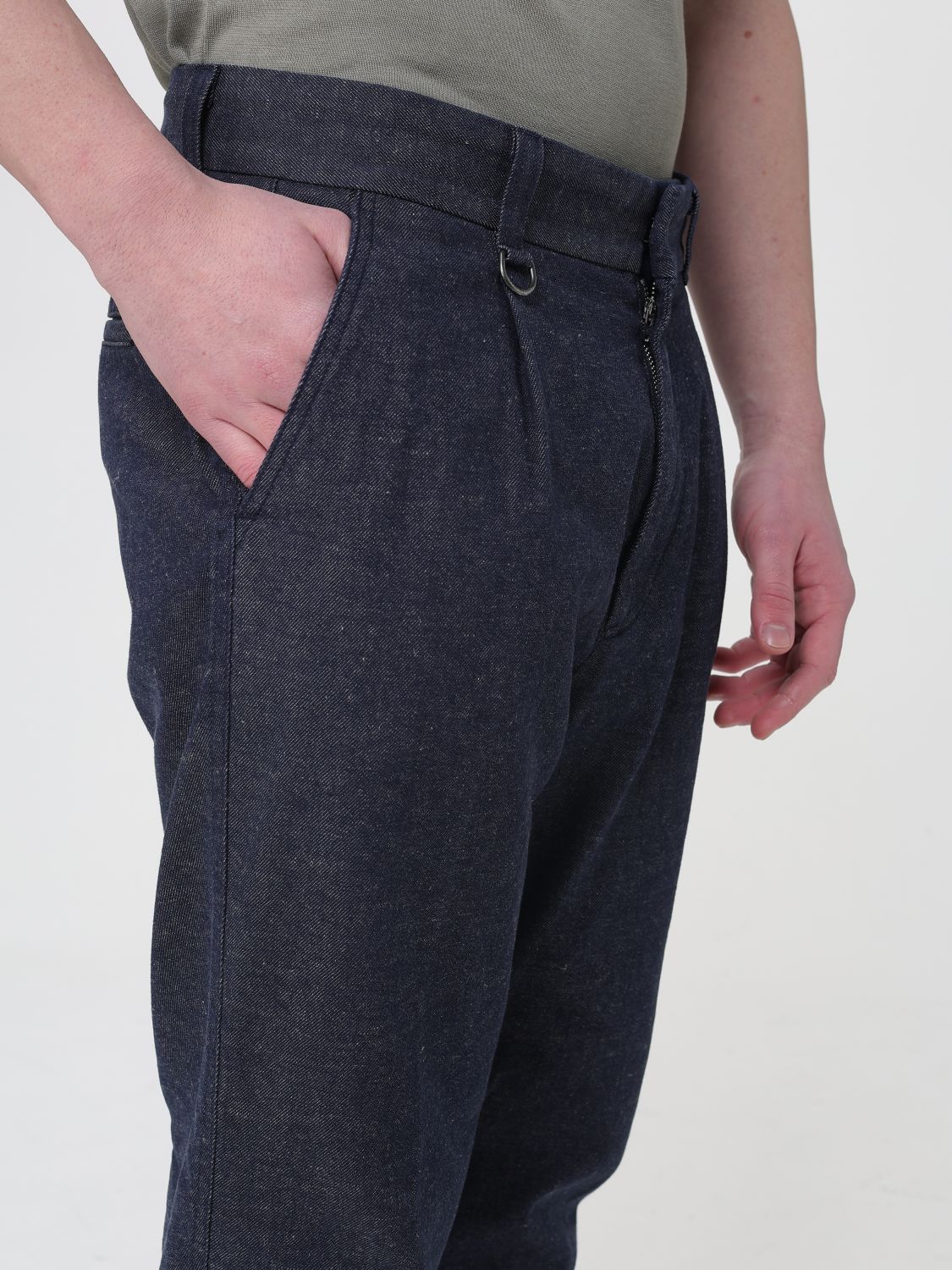 Pants Men color Blue