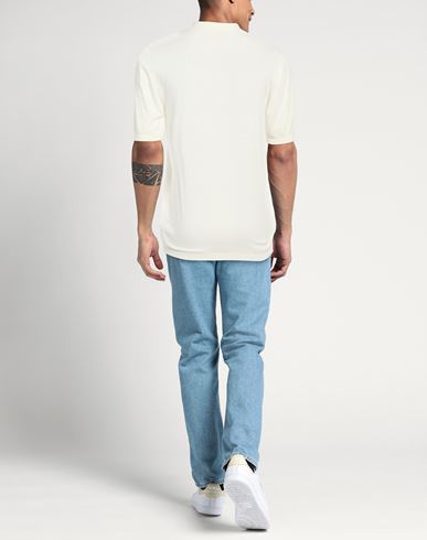 Beyond Time Man Polo shirt Ivory Size 40 Cotton
