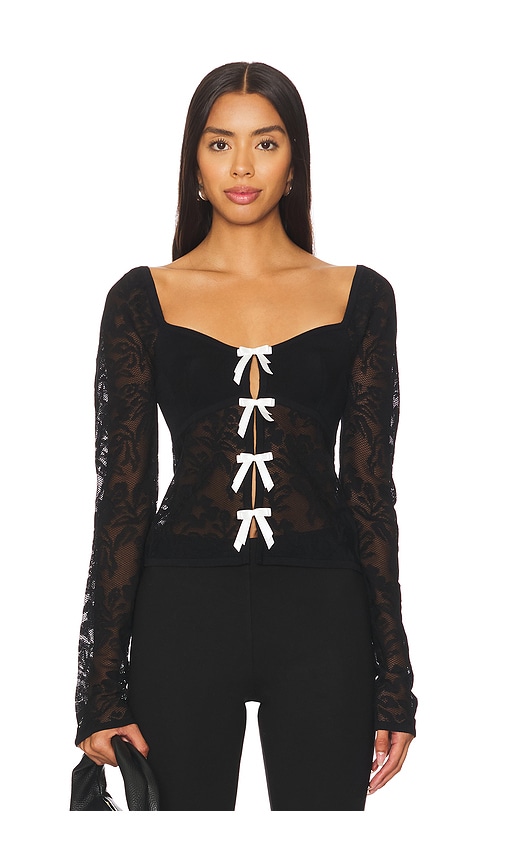 MAJORELLE Myla Top in Black. -  S also in L, M