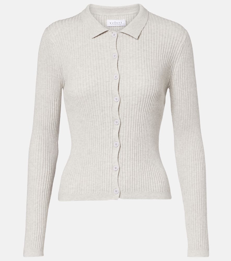Nikki cotton and cashmere polo shirt