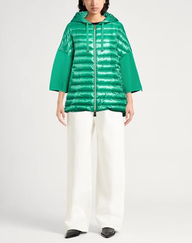 Woman Puffer Green Size 10 Cotton