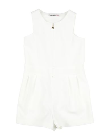 Kid Girl Playsuit White Size 12 Polyester, Elastane