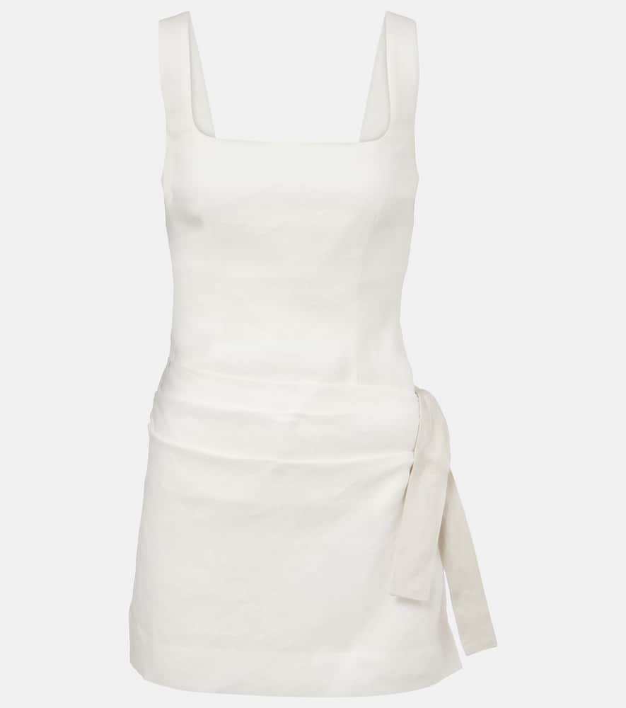 Jessamine Tie linen minidress