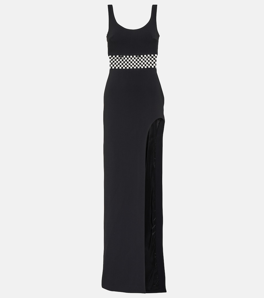 Embellished cady gown