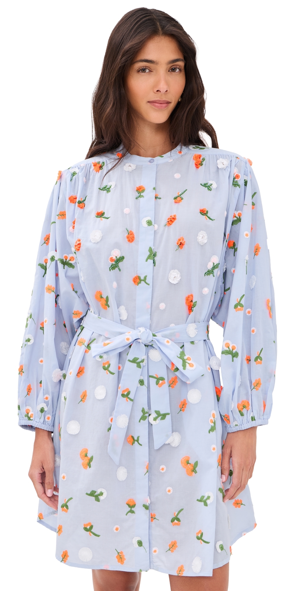Jalen Embroidered Dress Combo3 Nile Blue