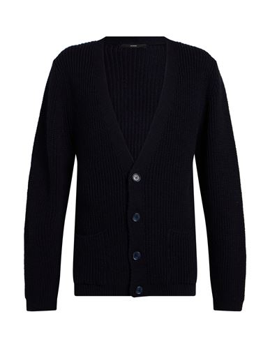 Man Cardigan Midnight blue Size M Wool, Acrylic