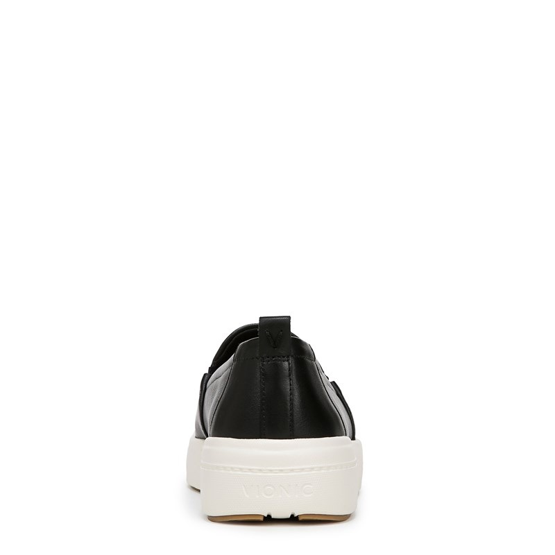 Women's Carson Slip On Sneakers (Black Leather)