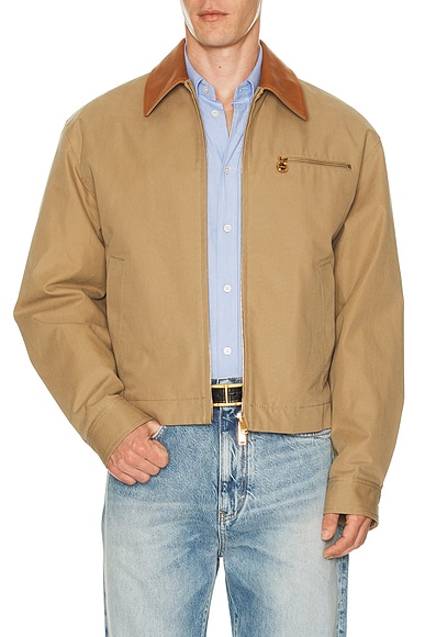 VERSACE Blouson in Warm Beige - Brown. 50 also , 48