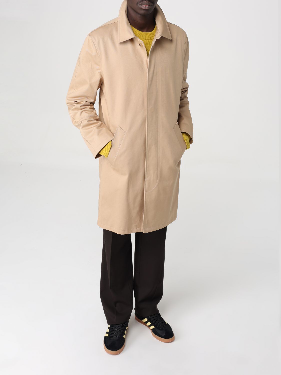 Trench Coat Men color Beige