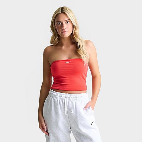 Women's Sportswear Tube Top in Light Crimson/Sail