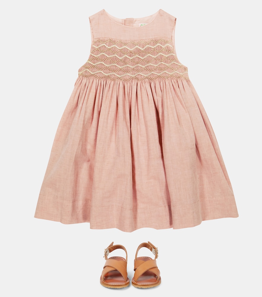 Anaya linen cotton and silk dress