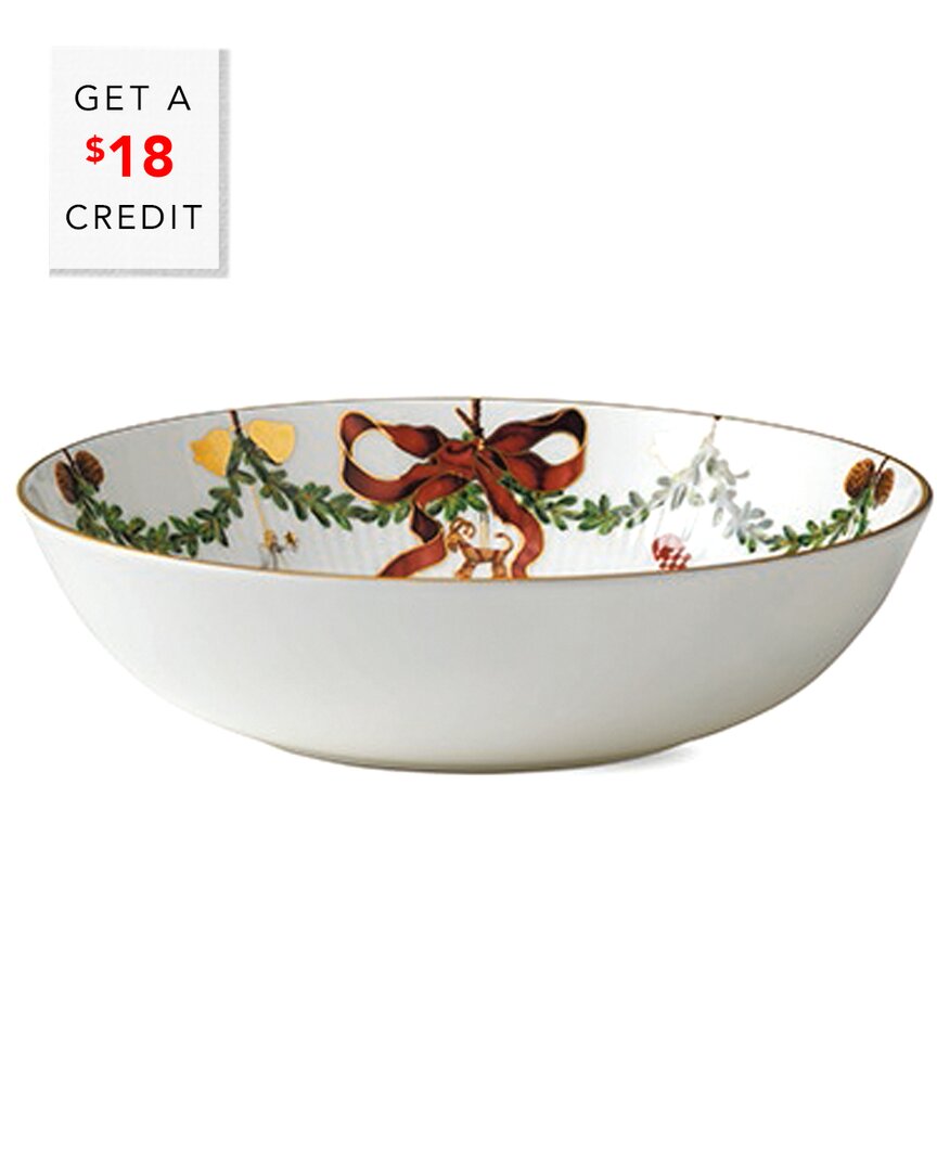 3.25Qt Star Fluted Christmas Bowl With $18 Credit