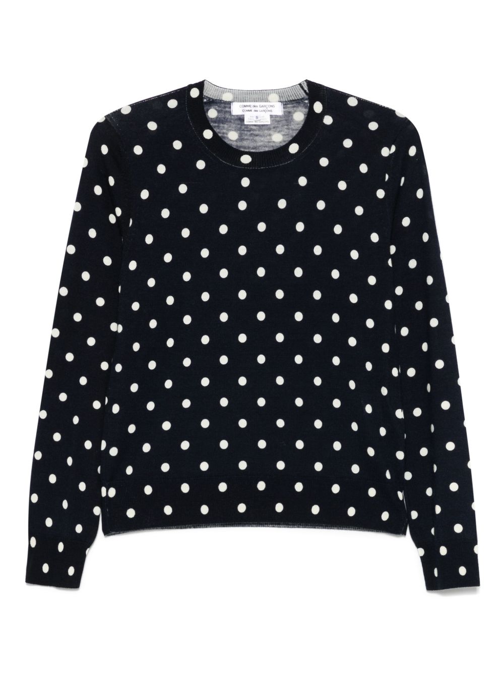 Comme Des Garçons Comme Des Garçons polka-dot sweater - Blue