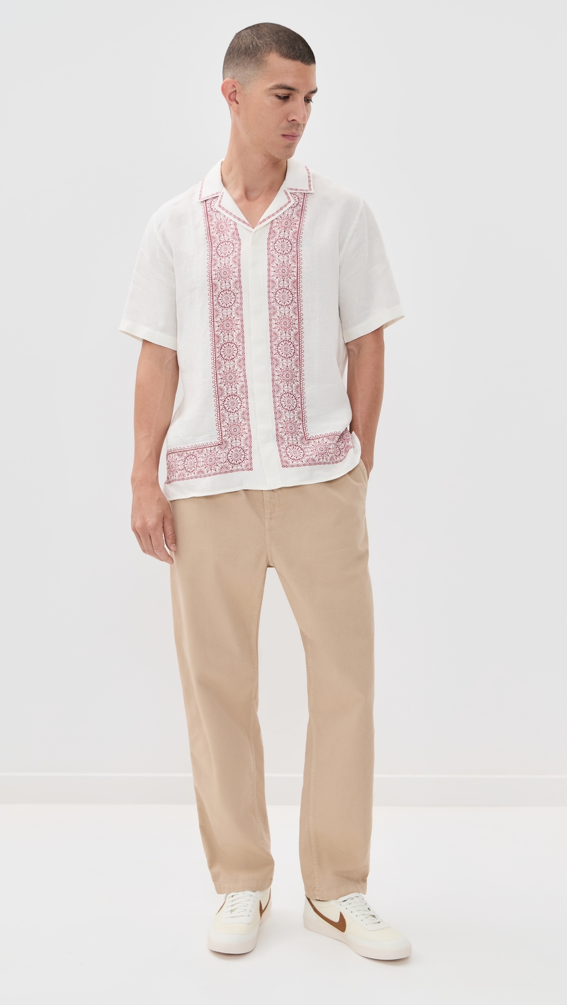 Maitan Linen Alchemy Shirt Dark Ruby