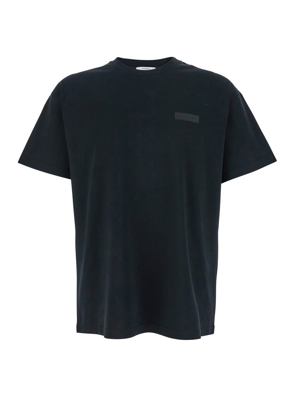 Logo-Patch Cotton T-Shirt — Black