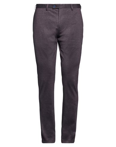 Man Pants Dark purple Size 38 Polyester, Viscose, Elastane
