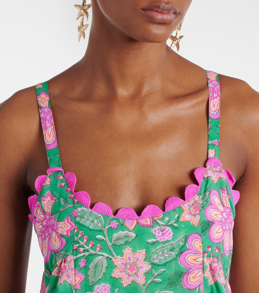 Printed cotton maxi dress