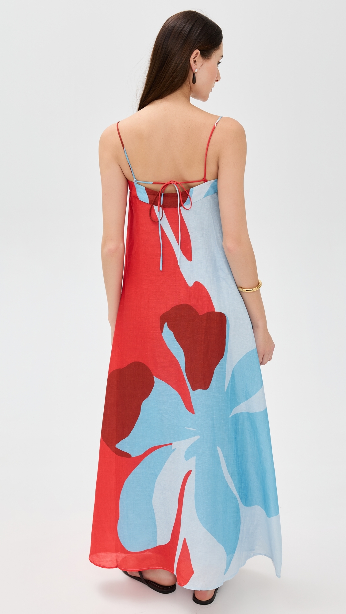 Significant Other Edith Dress Crimson Stencil