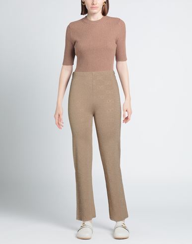 Woman Pants Camel Size 10 Viscose, Polyamide, Polyester