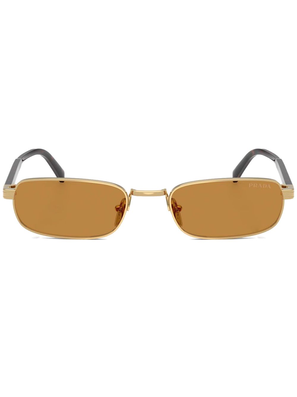 Prada Eyewear rectangle-frame sunglasses - Gold