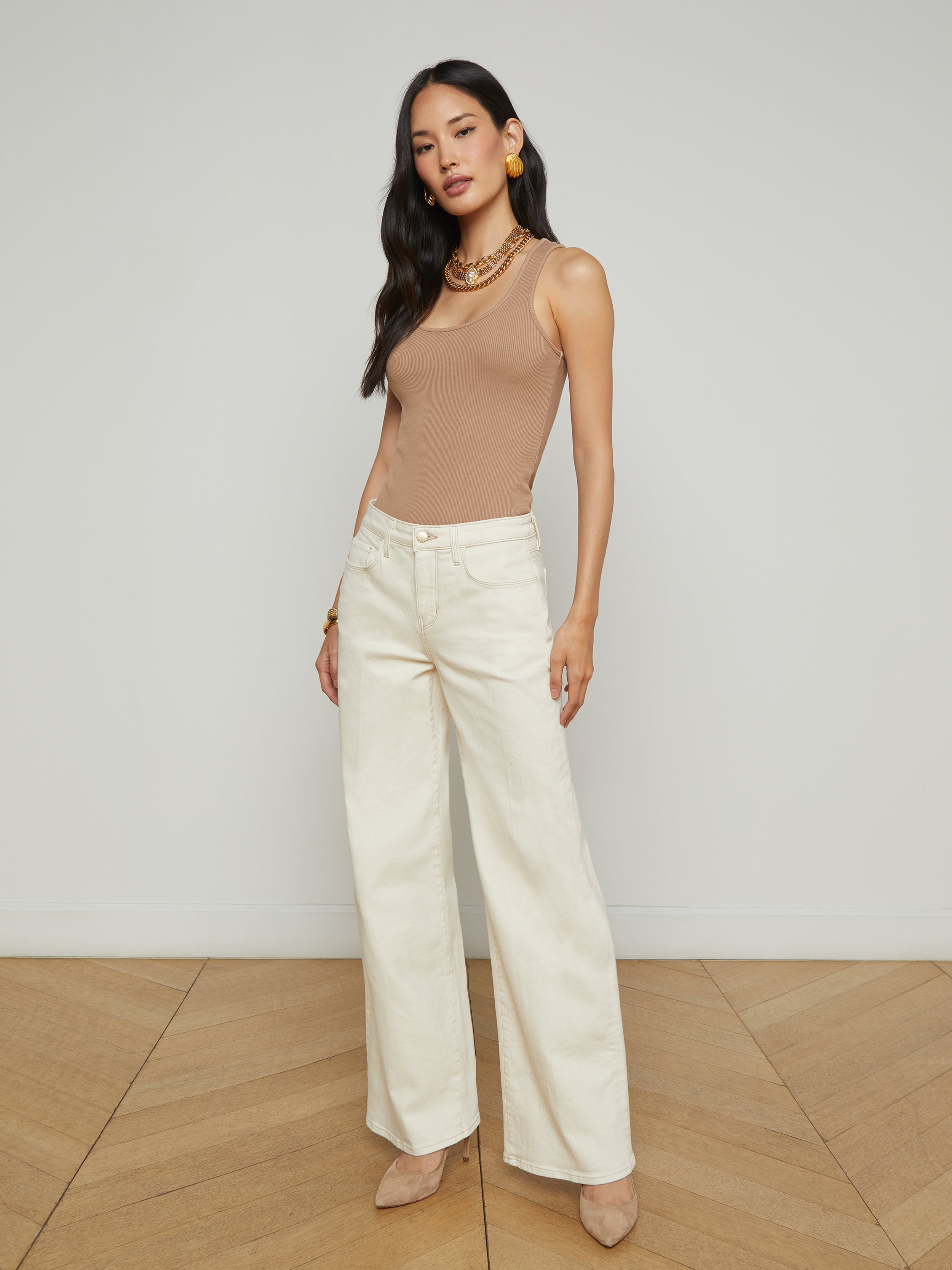 Adira Tank Top In Cappuccino
