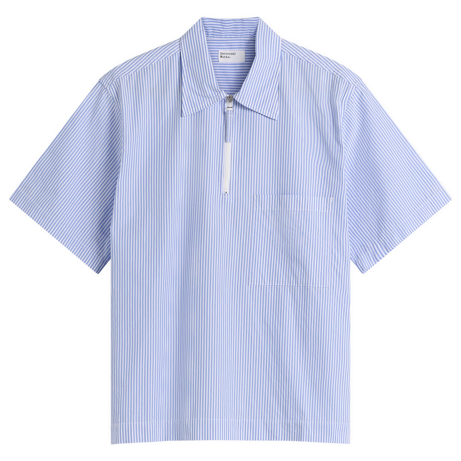 Men's Nipon Stripe Ewan Shirt Sky/White