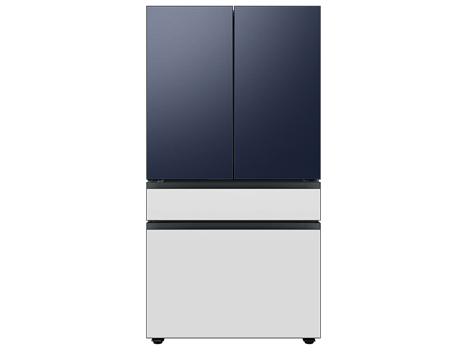 Bespoke 4-Door French Door Refrigerator Panel in White Glass - Middle Panel(RA-F36DMM12/AA)