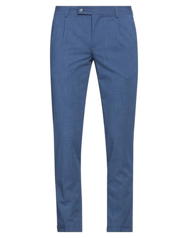 Man Pants Navy Size 34 Polyester, Viscose, Elastane
