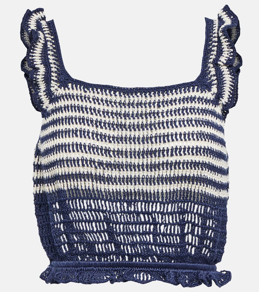 Striped crochet top