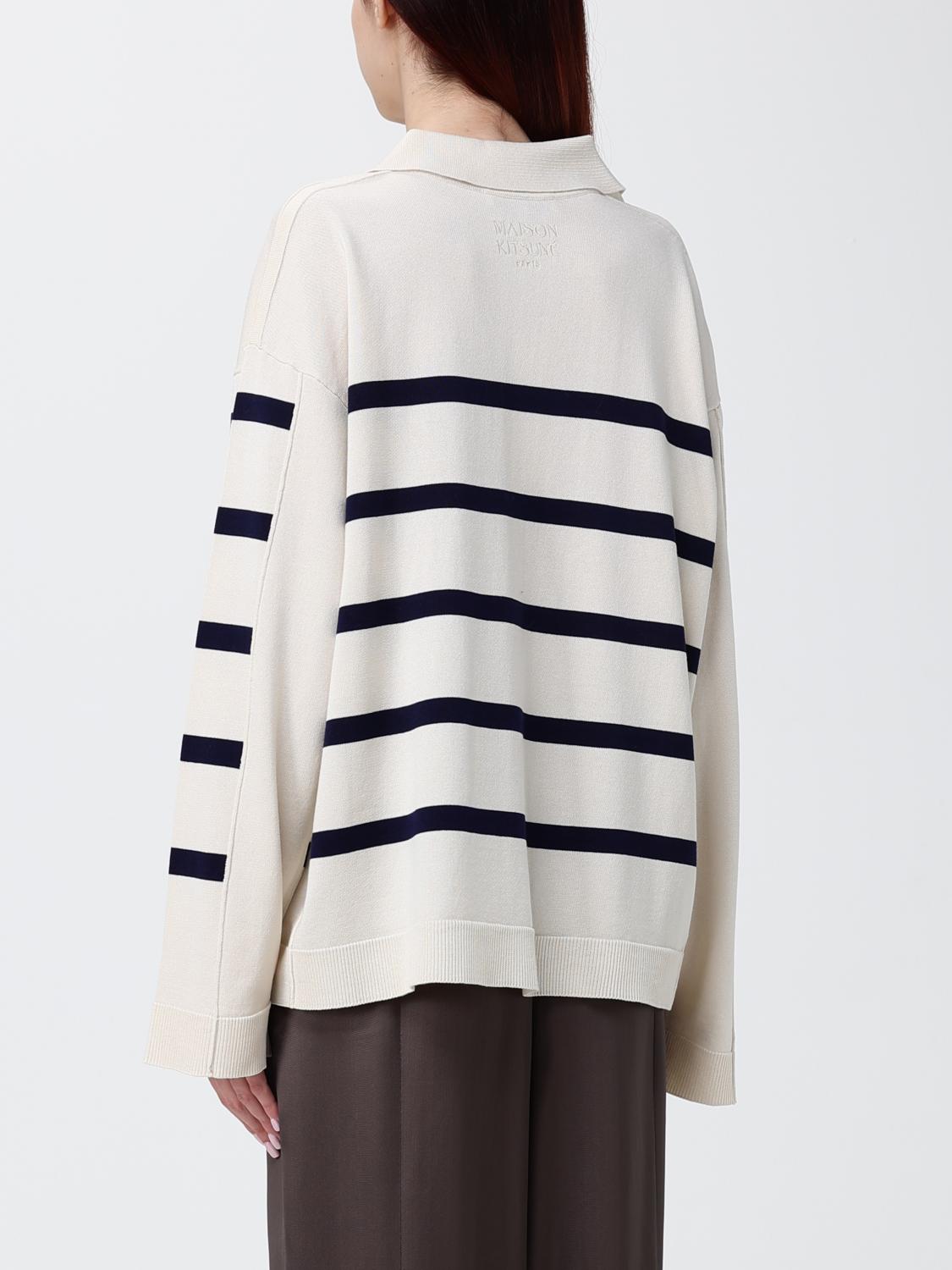 MAISON KITSUNÉ Sweatshirt Woman color Ecru