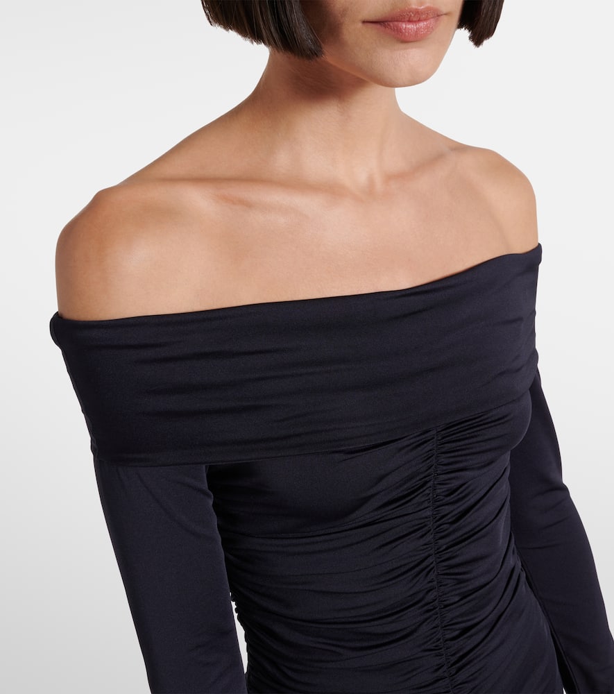 Callie ruched jersey maxi dress