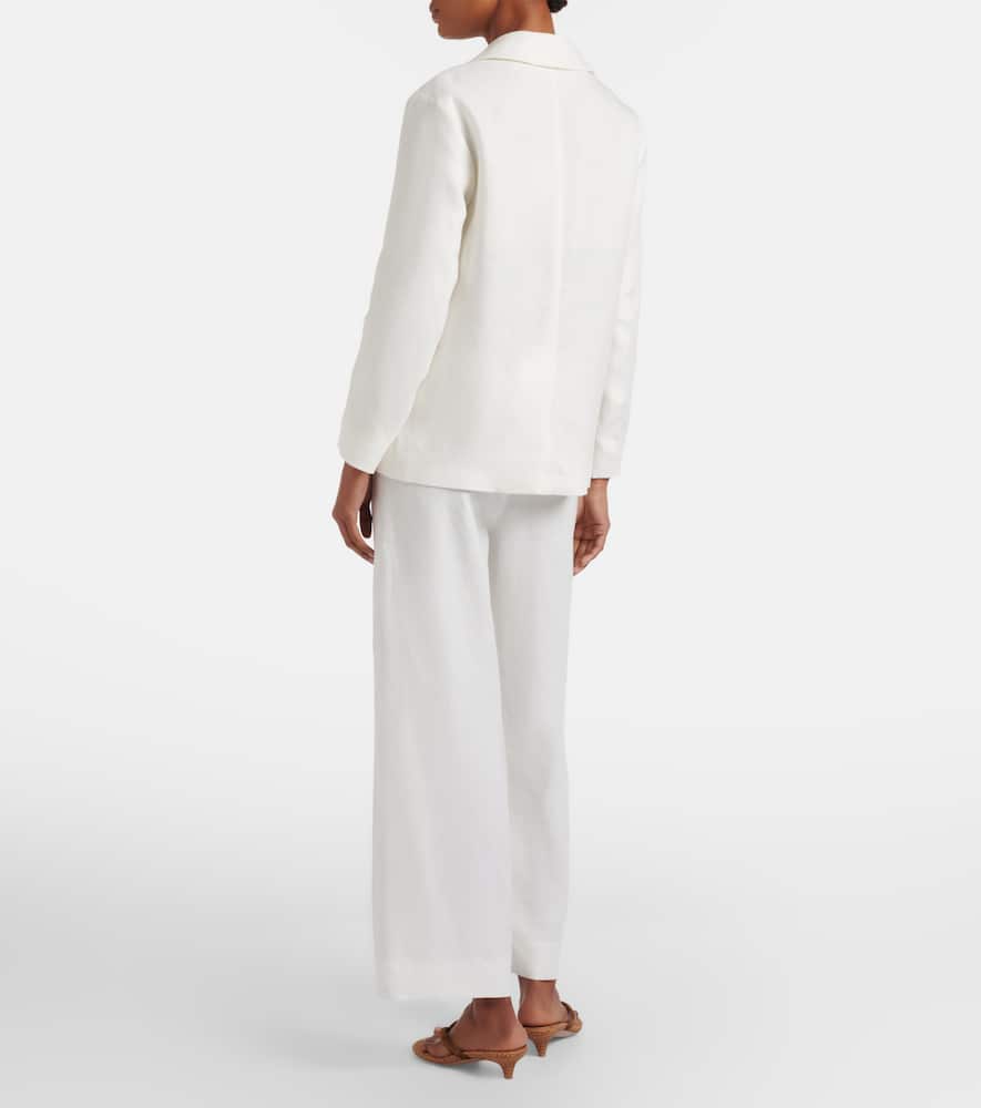 Amedea linen wide-leg pants