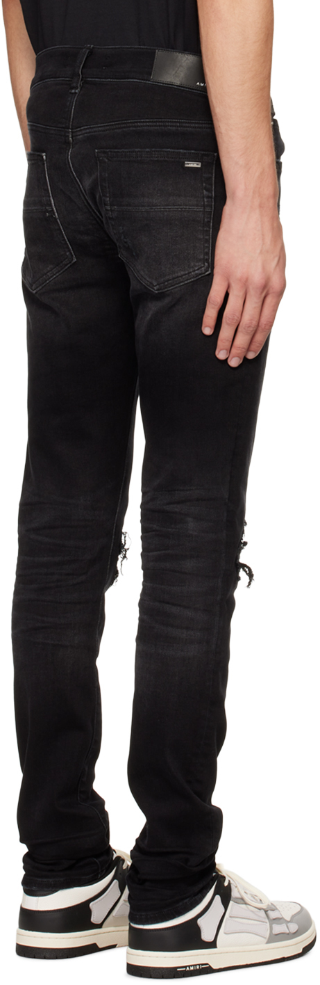 AMIRI Black MX1 Bandana Jacquard Jeans