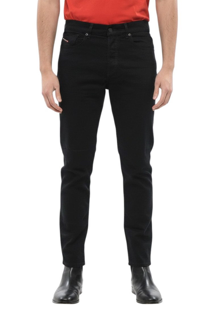 Tapered-leg denim jeans