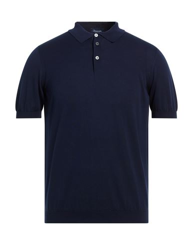 Man Sweater Navy Size 40 Cotton
