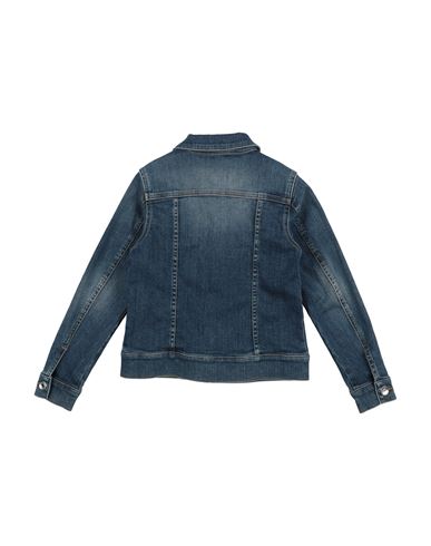 Kid Girl Denim outerwear Blue Size 9 Cotton, Polyester, Elastane, Silk, Crystal