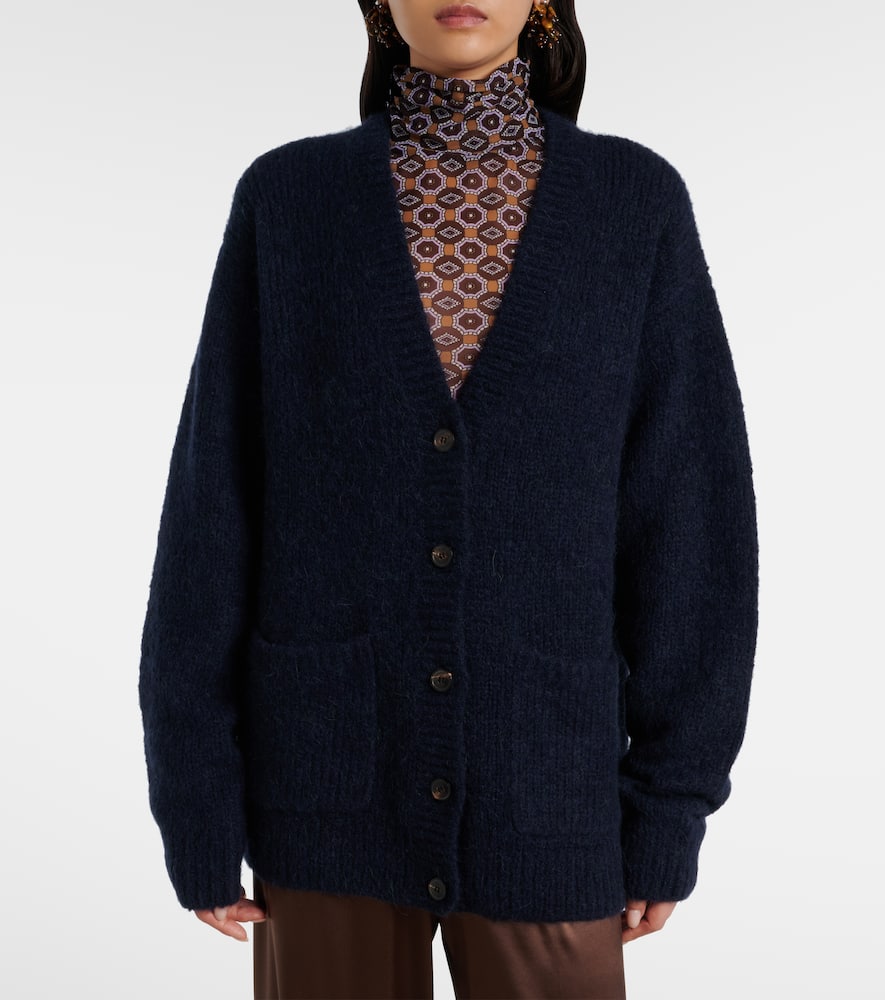 Alpaca and wool-blend cardigan