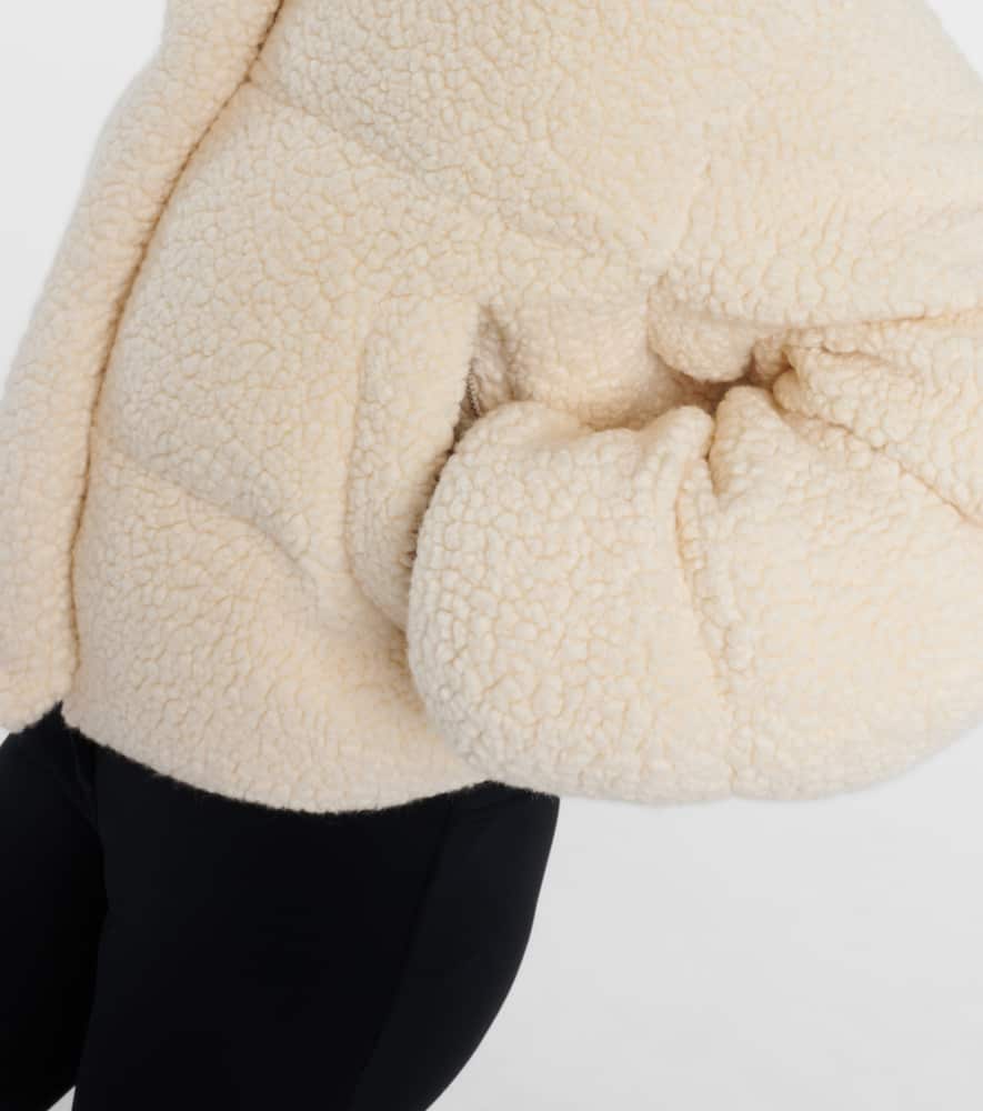 Kozzy cropped wool-blend puffer jacket