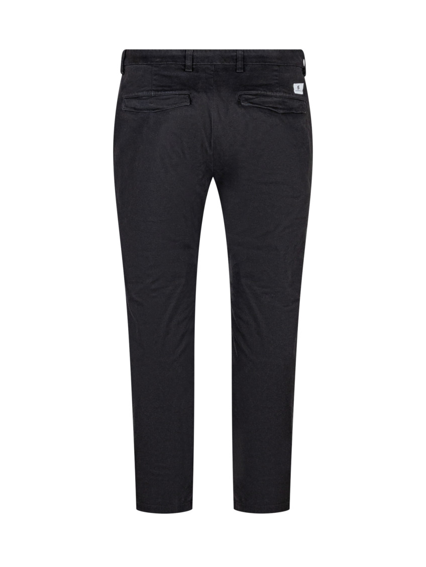 Black Slim Chino Trousers