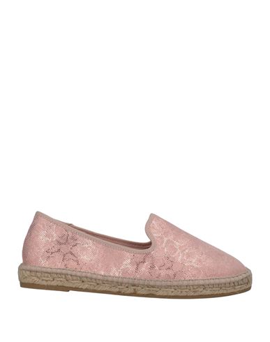 Espadrilles Woman Espadrilles Pink Size 6 Soft Leather, Textile fibers