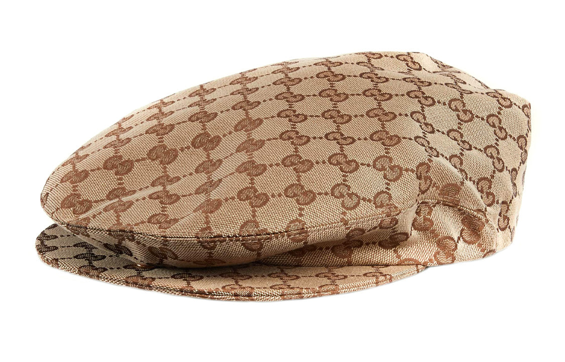 Original GG Canvas Flat Cap 'Beige Dark Brown'