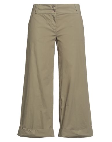 Woman Pants Military green Size 4 Cotton