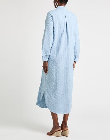 Woman Maxi dress Light blue Size S Cotton